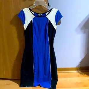 Express Dress Black and Blue
